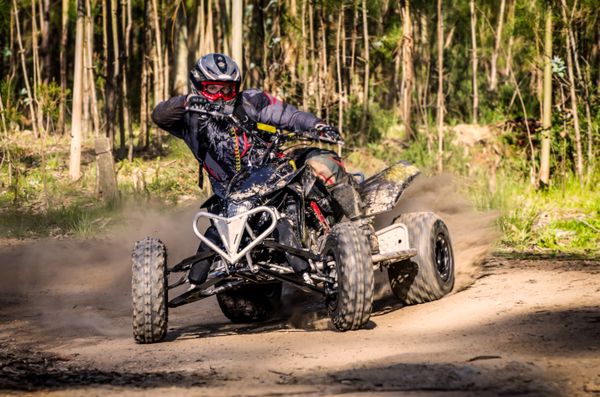 ATV four-wheeler on dirt terrain