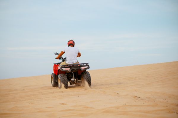 ATV riding through Utah wilderness terrain